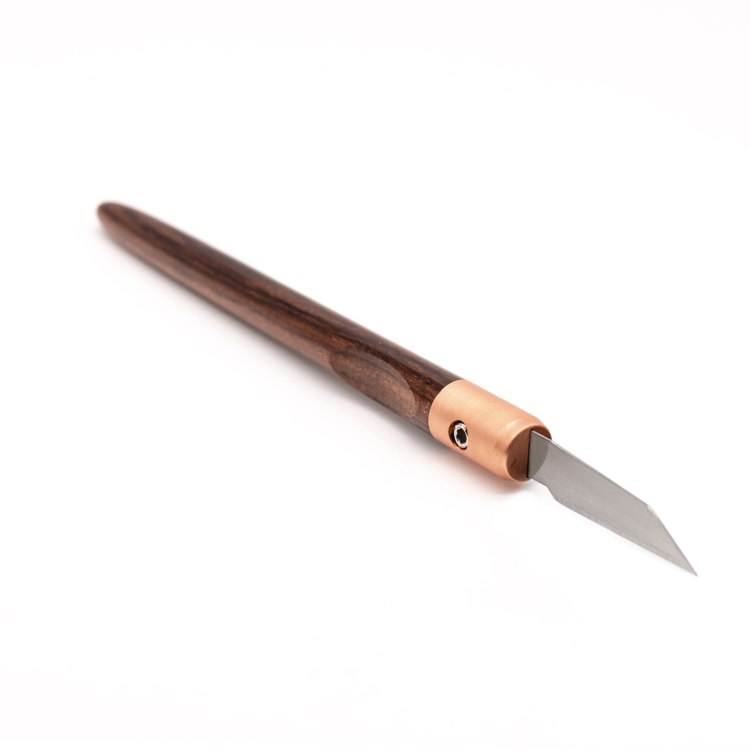 Rosewood & Copper Marking Knife