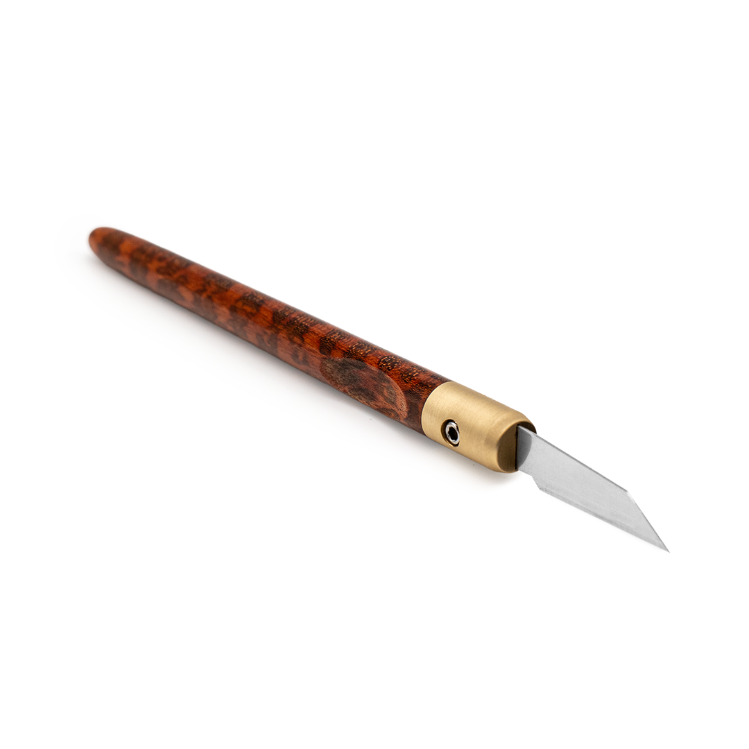 Snakewood & Brass Marking Knife