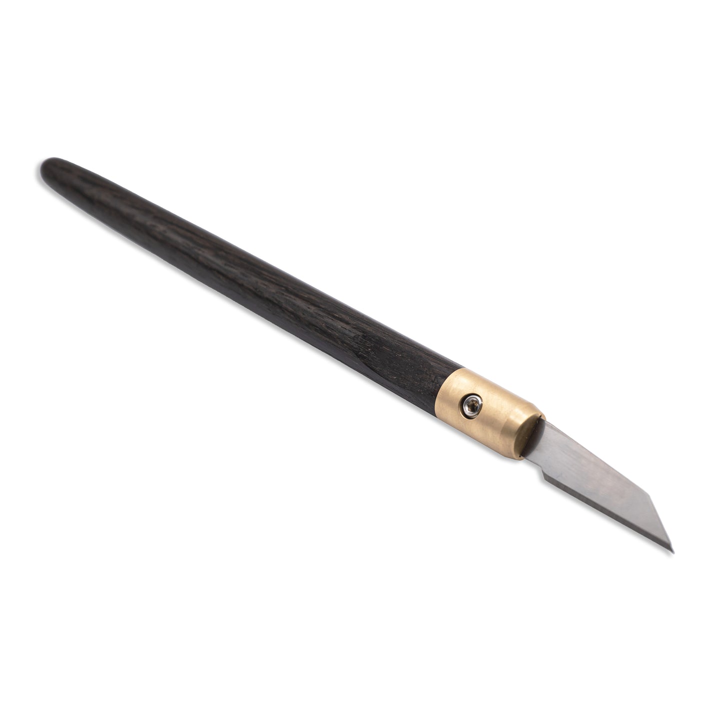 Bog Oak & Brass Marking Knife