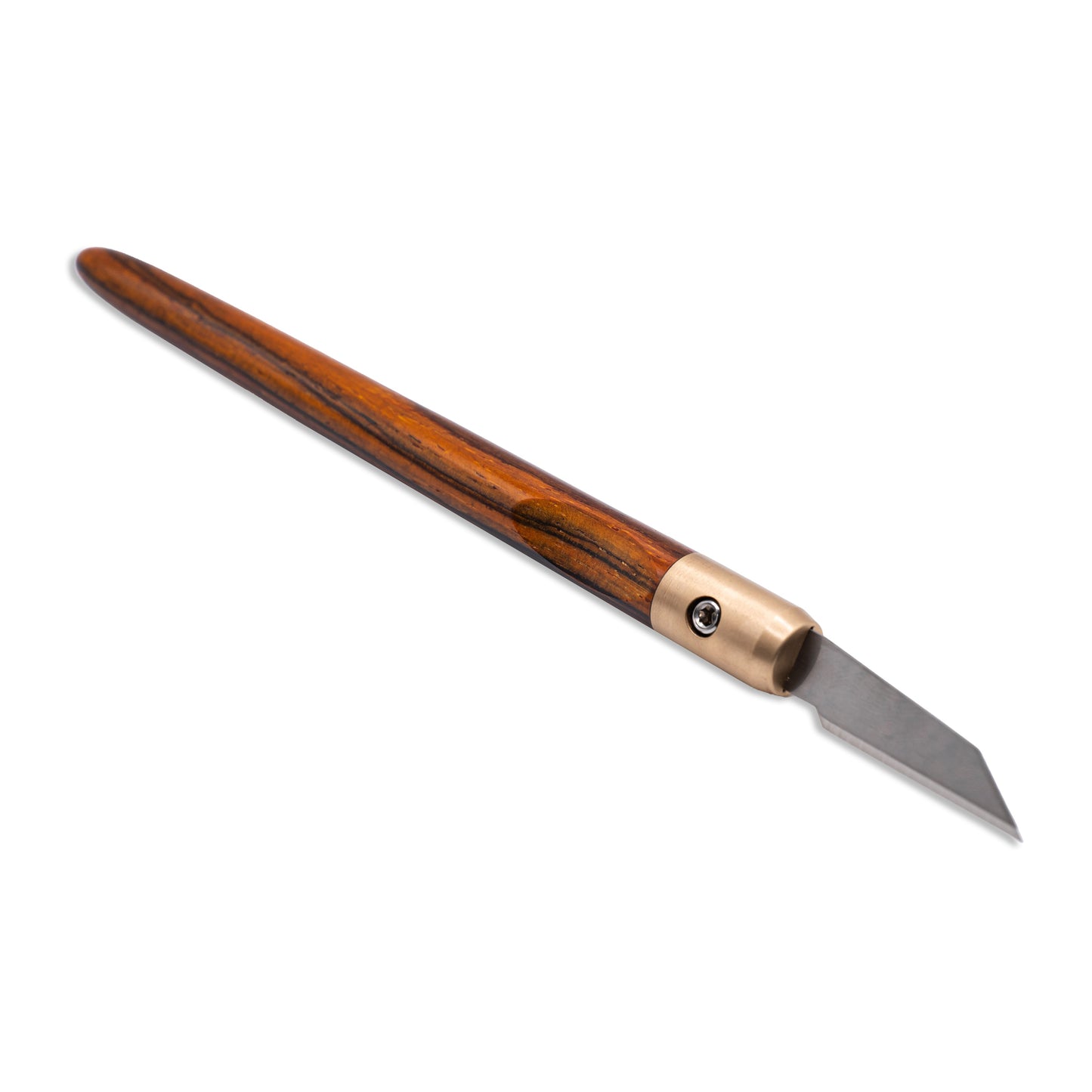 Cocobolo & Bronze Marking Knife
