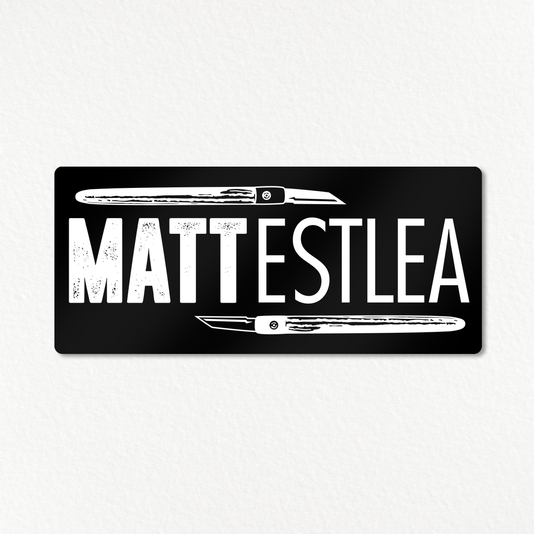 Matt Estlea Sticker (Black)