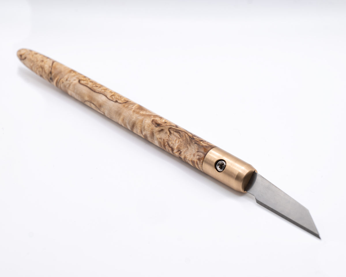 Masur Birch & Bronze Marking Knife