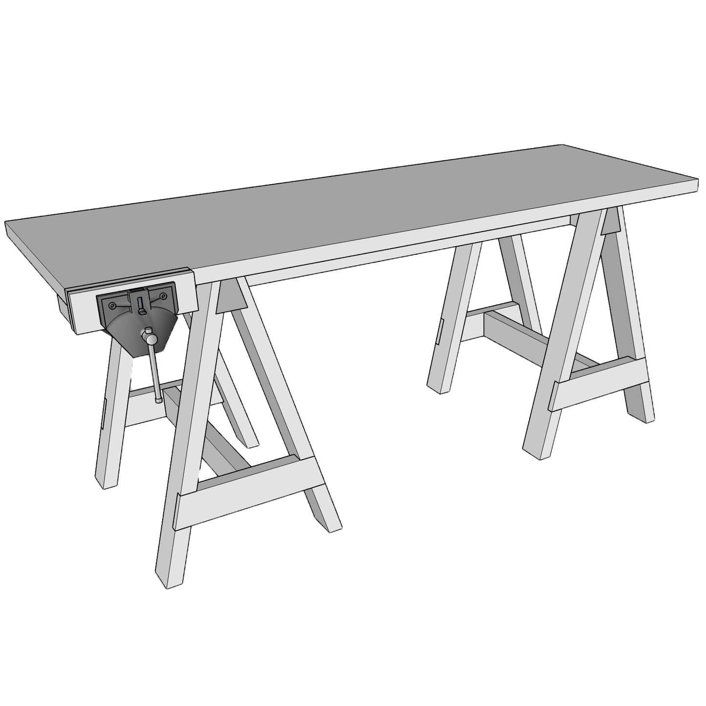 Sawhorse Workbench Plans