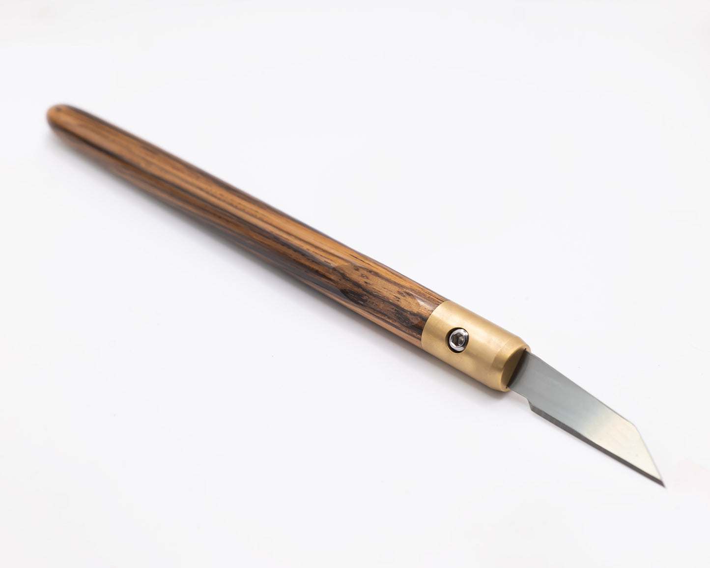 Zebrano & Brass Marking Knife