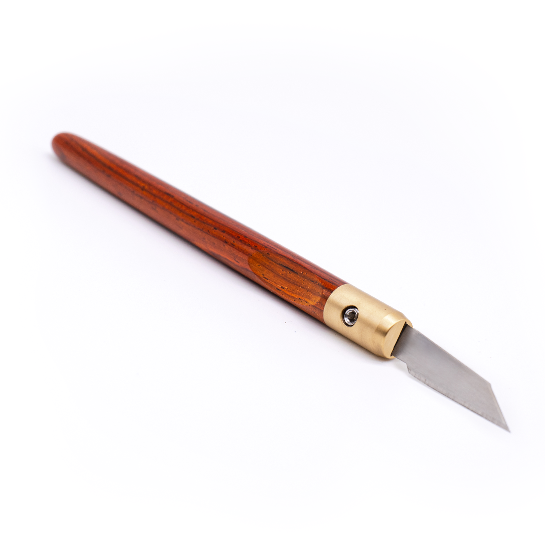 Cocobolo & Brass Marking Knife