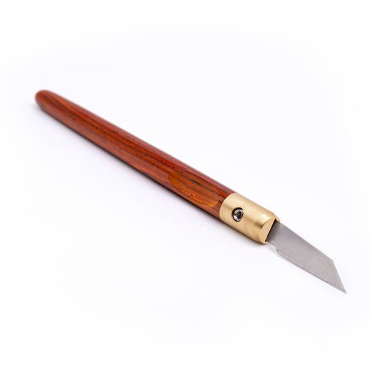 Cocobolo & Brass Marking Knife