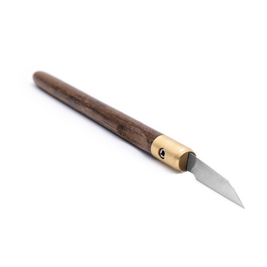 Bog Oak & Brass Marking Knife
