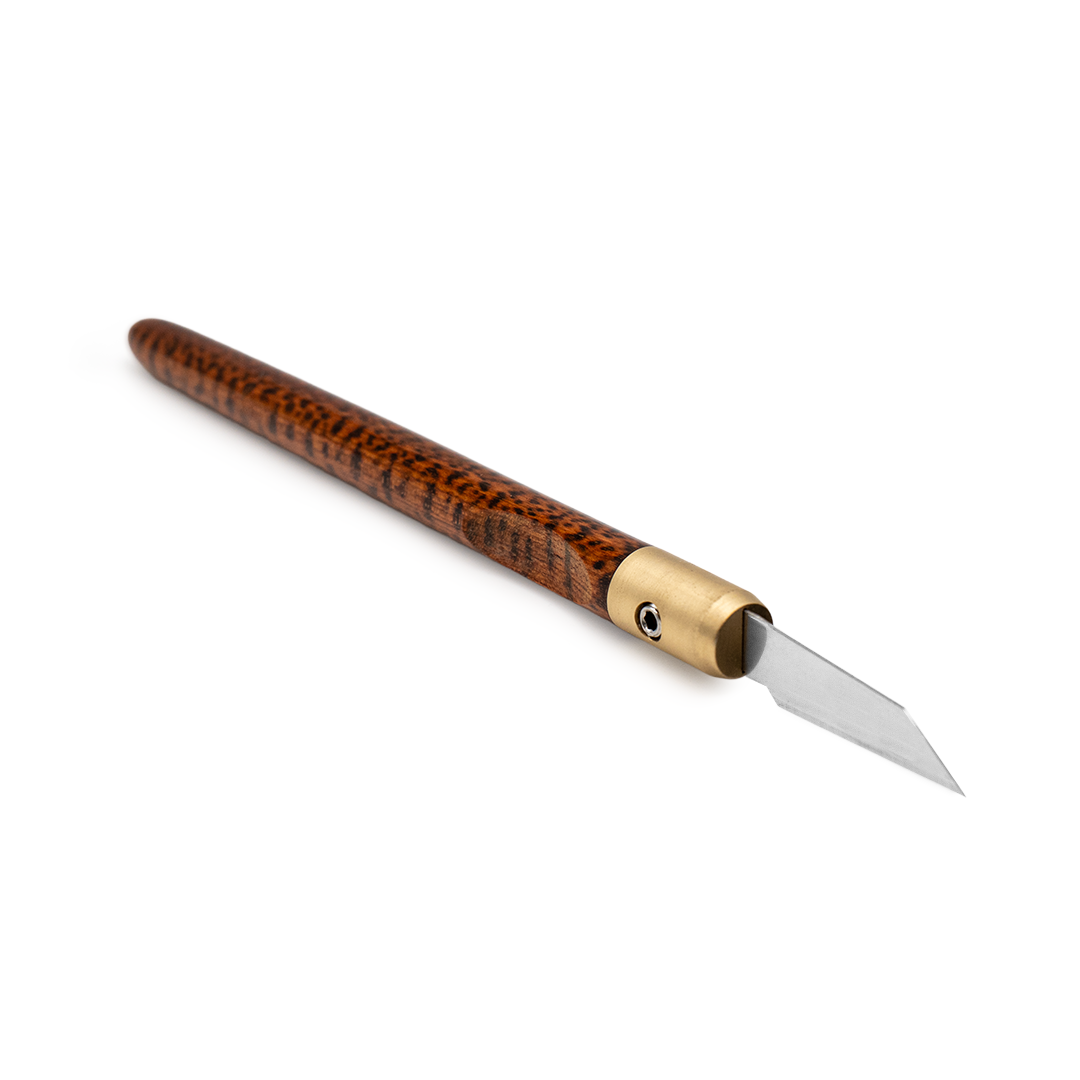 Snakewood & Brass Marking Knife