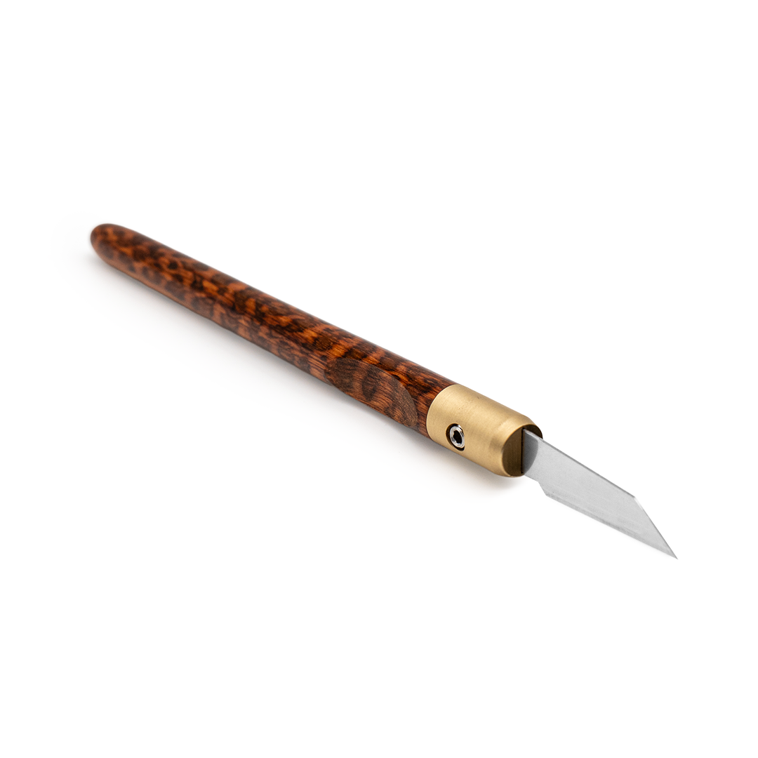Snakewood & Brass Marking Knife