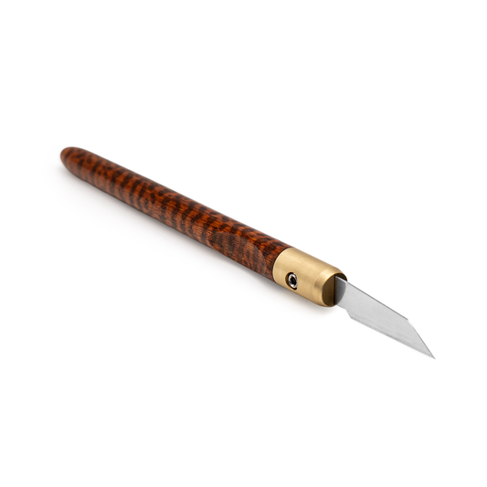 Snakewood & Brass Marking Knife