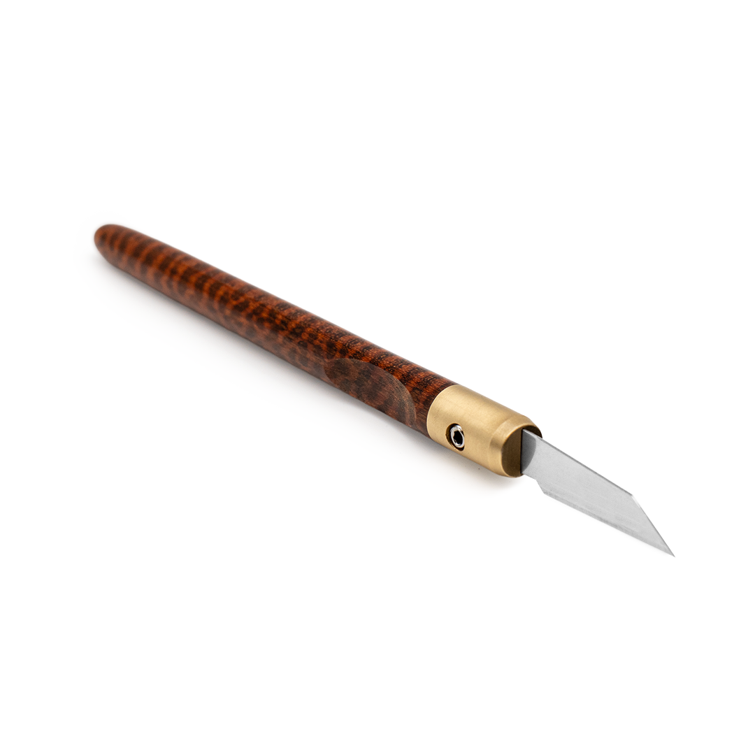 Snakewood & Brass Marking Knife