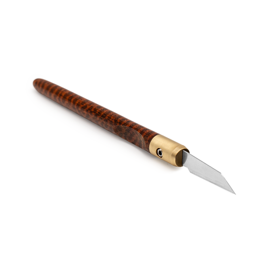 Snakewood & Brass Marking Knife