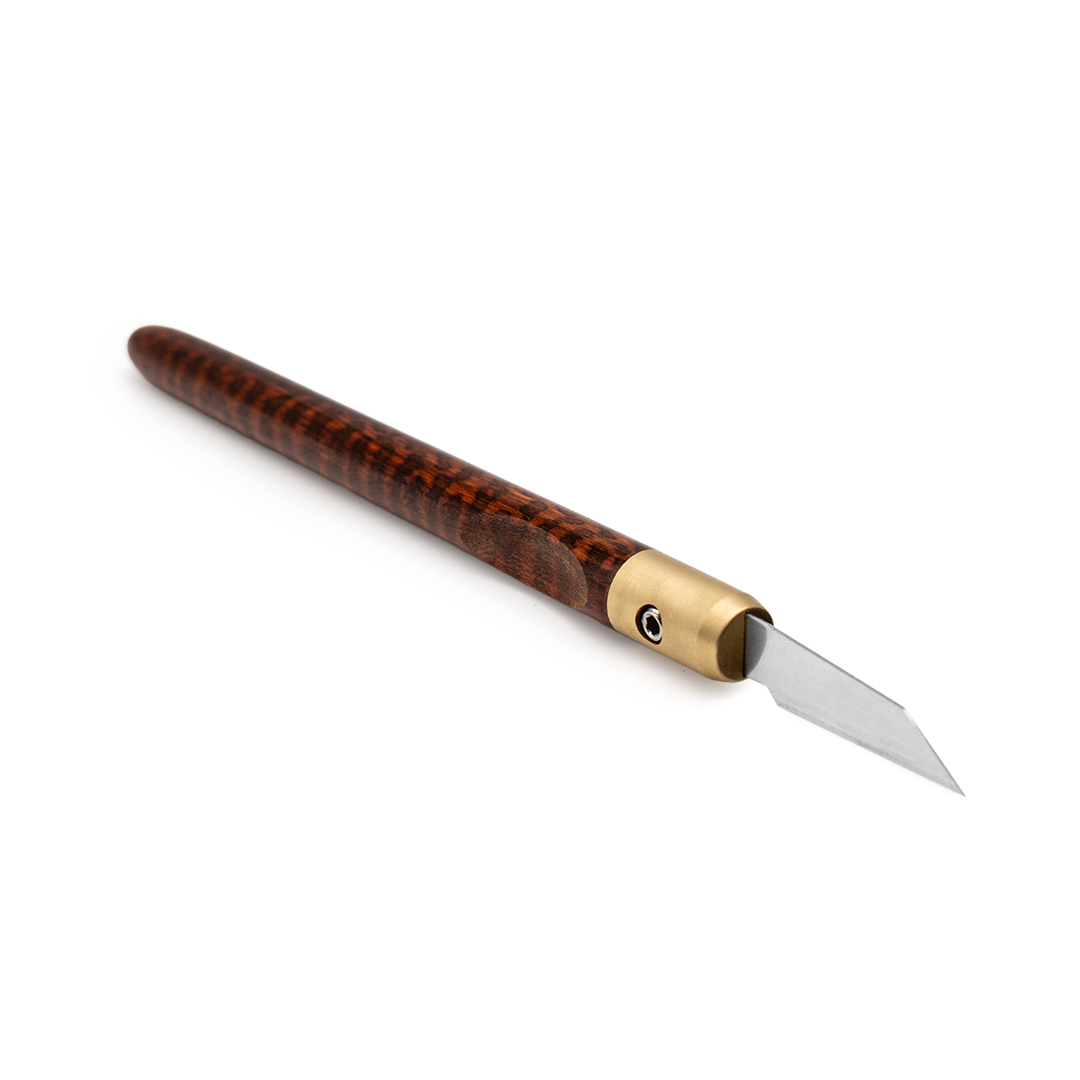 Snakewood & Brass Marking Knife