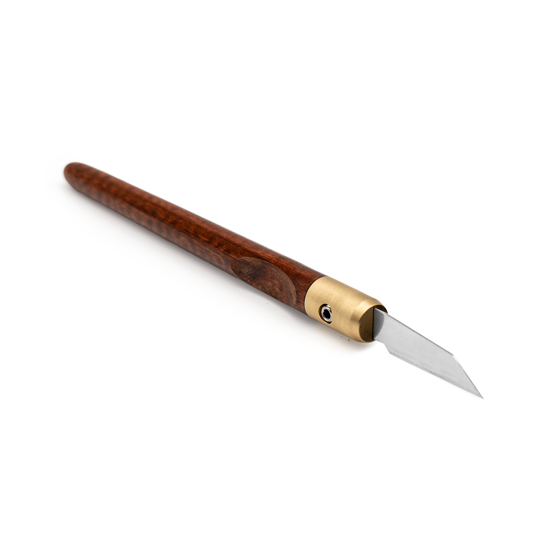 Snakewood & Brass Marking Knife
