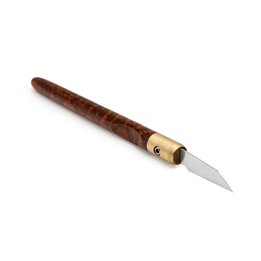 Snakewood & Brass Marking Knife