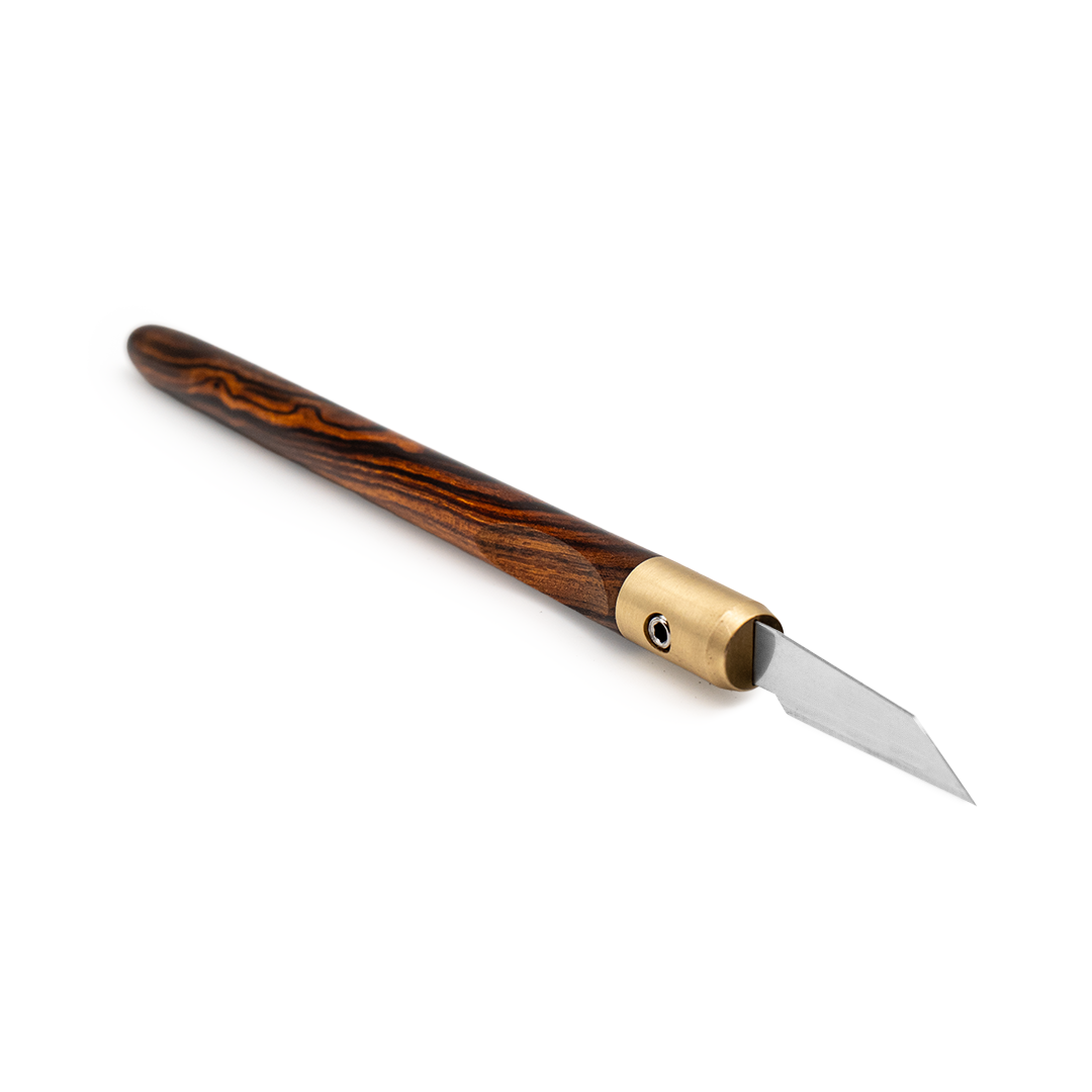 Ironwood & Brass Marking Knife
