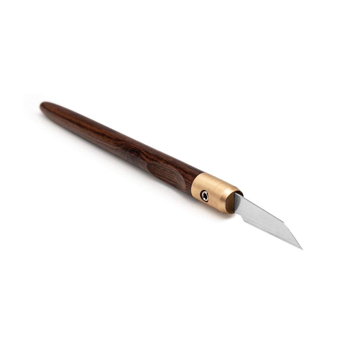 Rosewood & Bronze Marking Knife