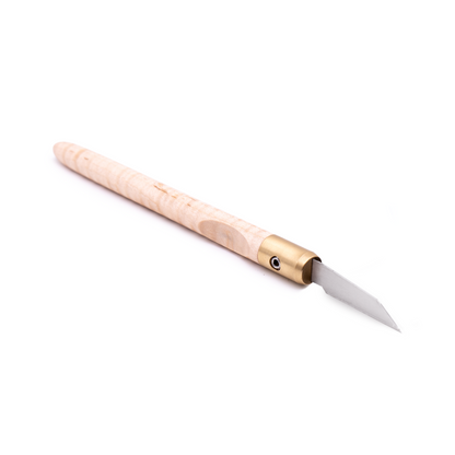 B-Stock Curly Maple & Brass Marking Knife