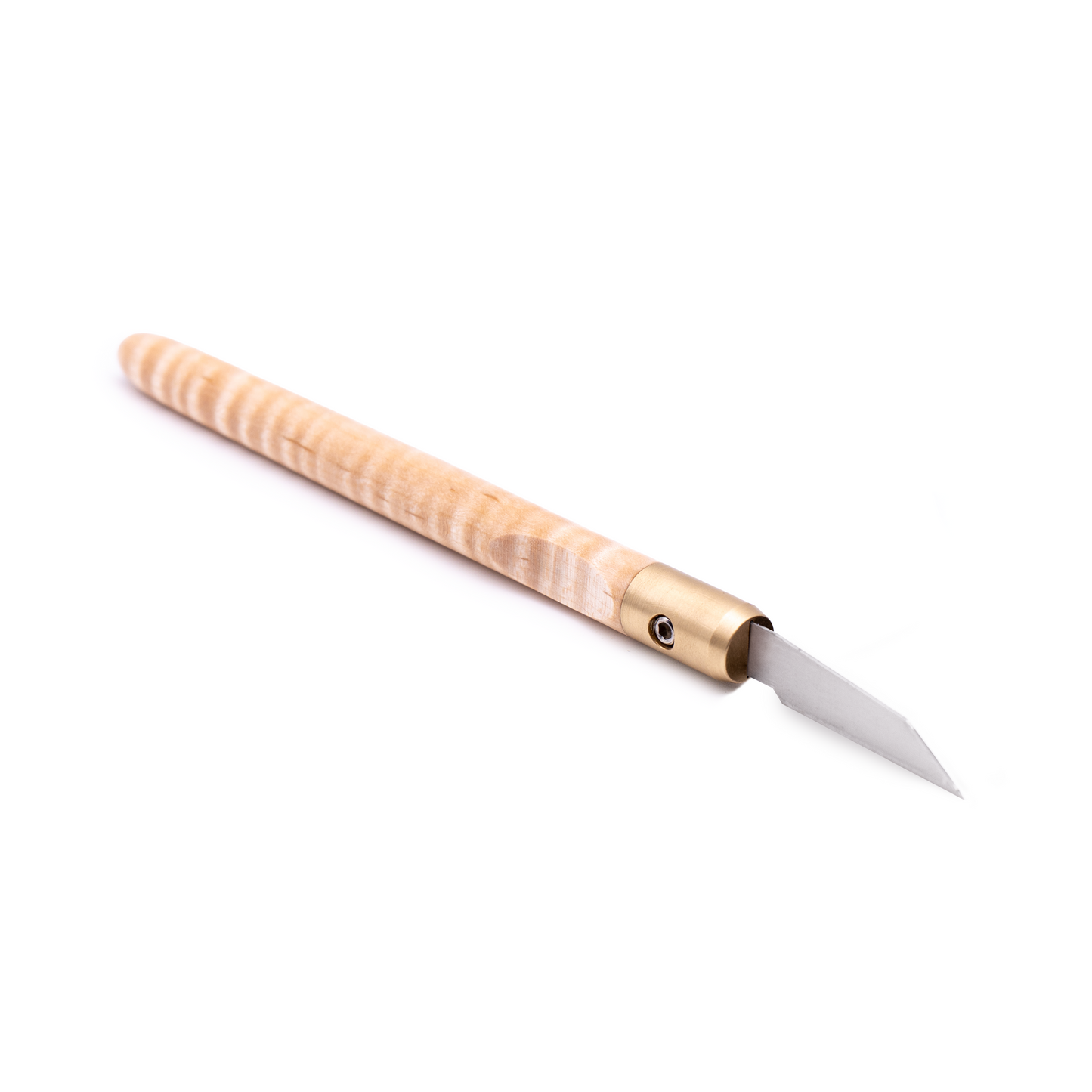 Curly Maple & Brass Marking Knife