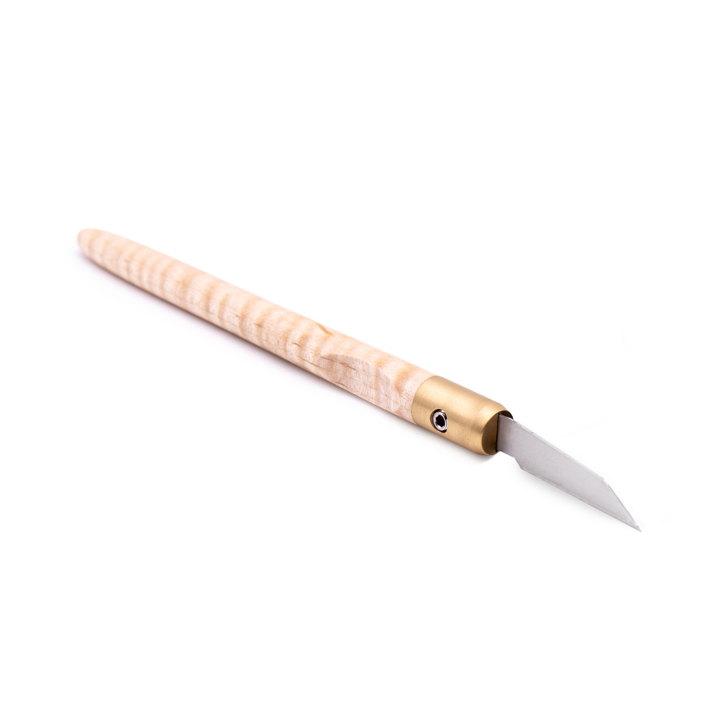 Curly Maple & Brass Marking Knife