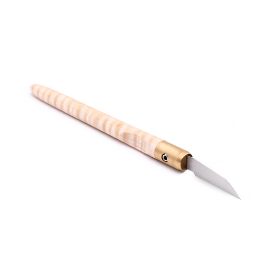 Curly Maple & Brass Marking Knife