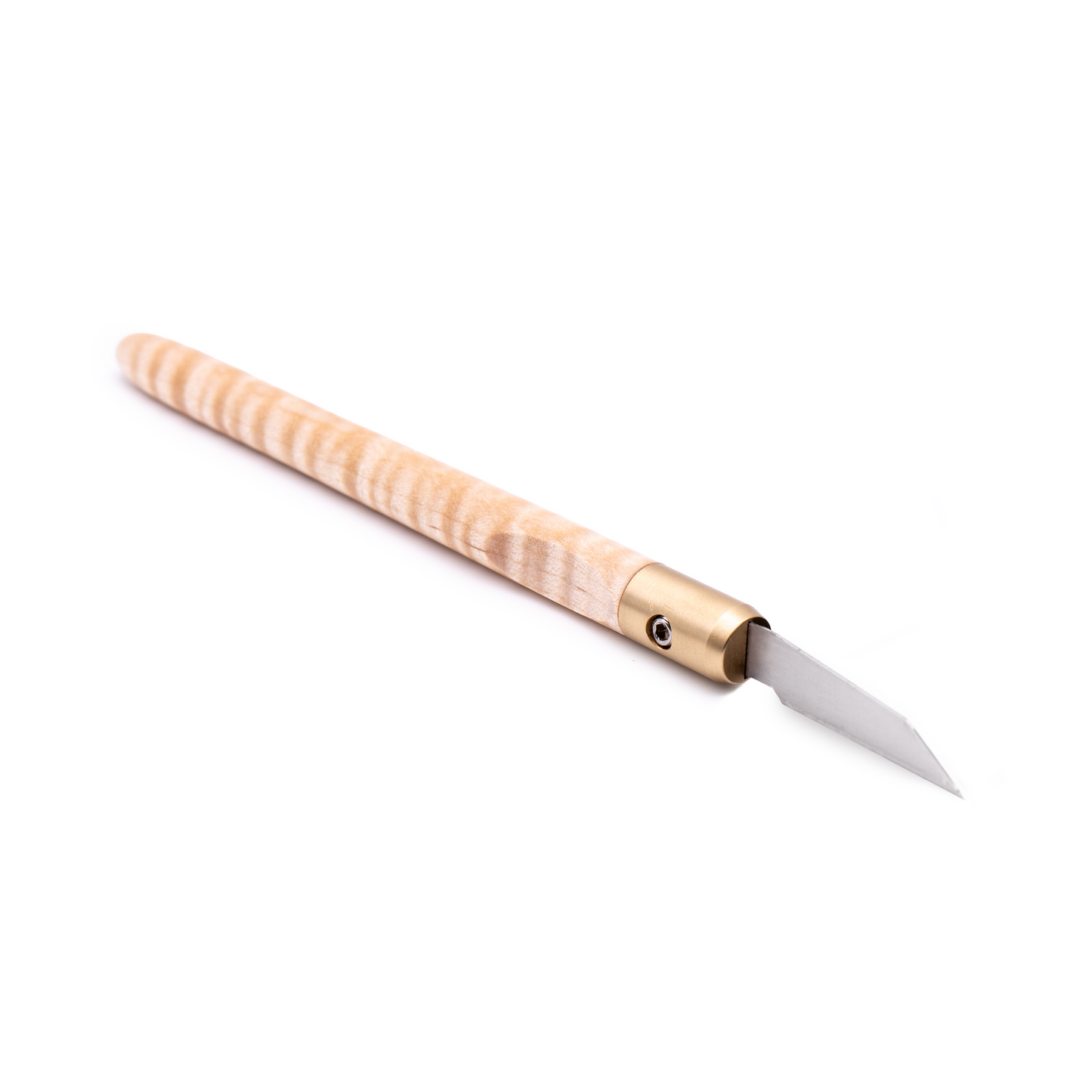 Curly Maple & Brass Marking Knife