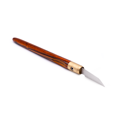 Cocobolo & Brass Marking Knife