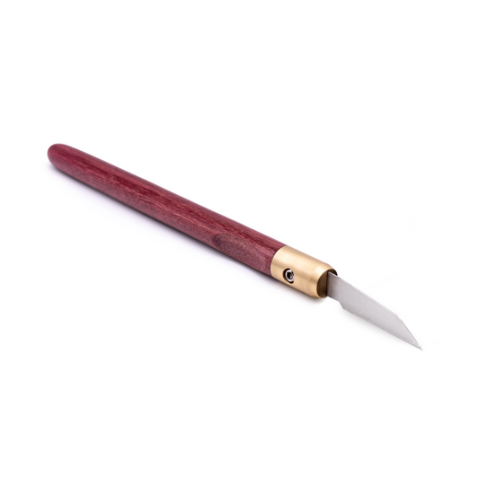 Purpleheart & Brass Marking Knife