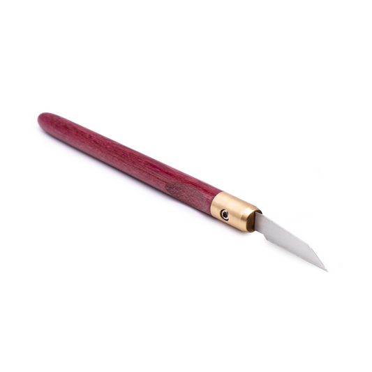 Purpleheart & Brass Marking Knife