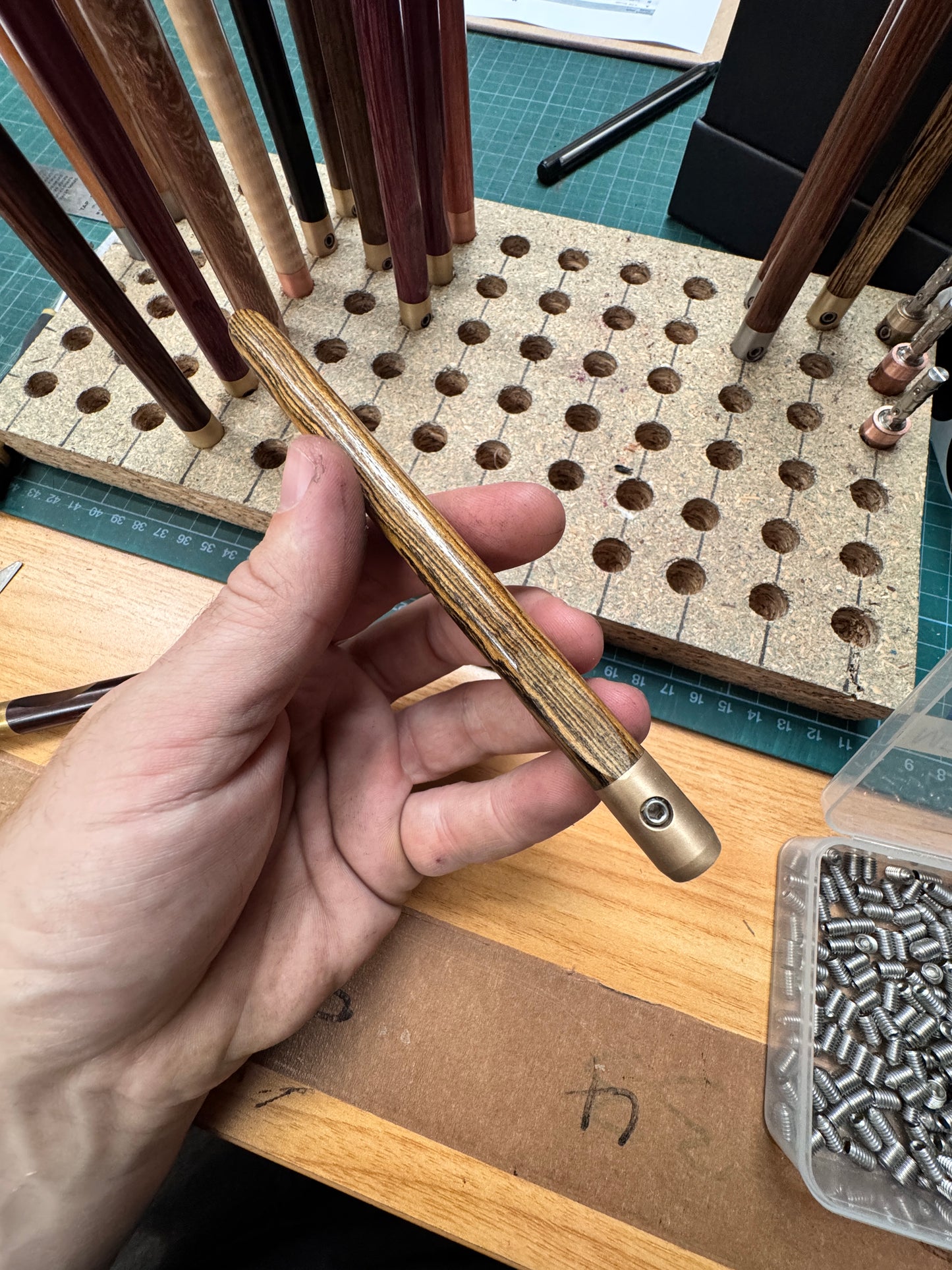 Bocote & Bronze Marking Knife (B-Stock)