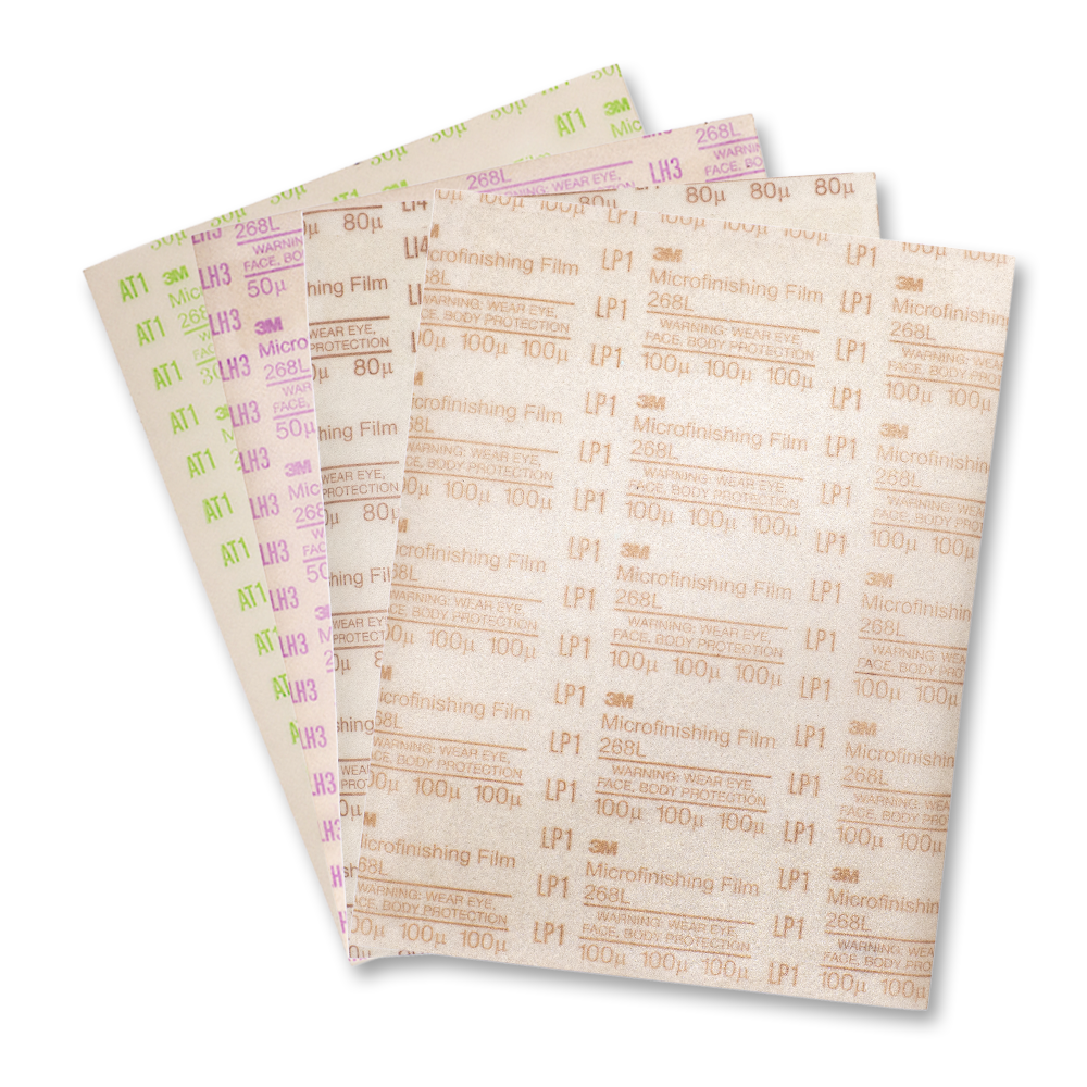 Dead Sharp Coarse sharpening film pack with four grades: 100, 80, 50 and 30 micron
