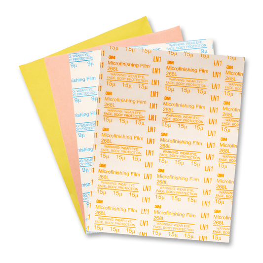 Dead Sharp Fine sharpening film pack with four grades: 15, 9, 3 and 1 micron