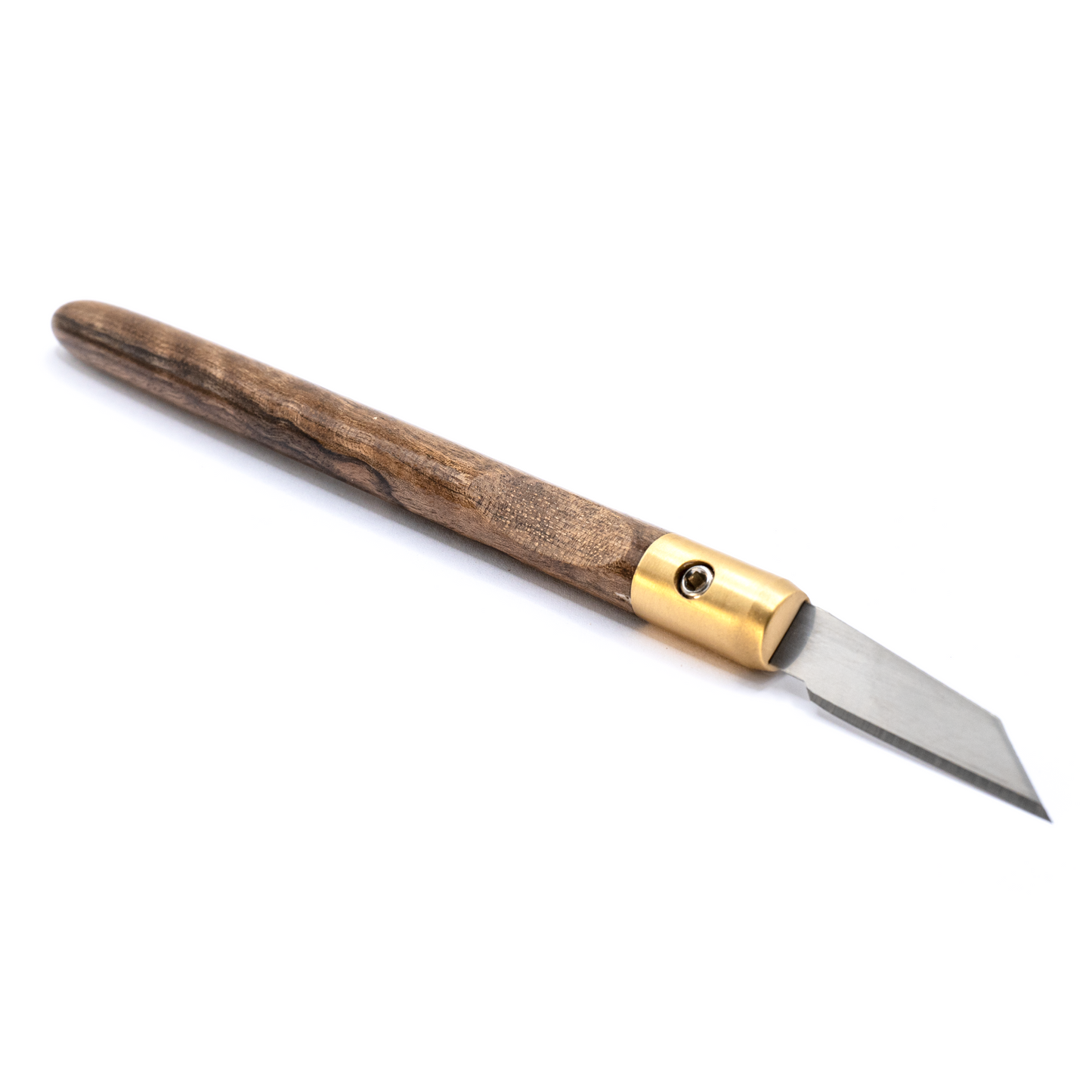 English Walnut & Brass Marking Knife (20% Off) (Woodland Heritage)