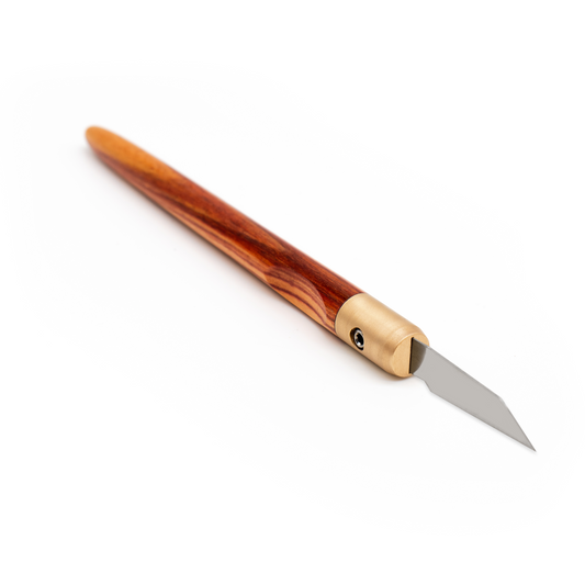 Tulipwood & Brass Marking Knife
