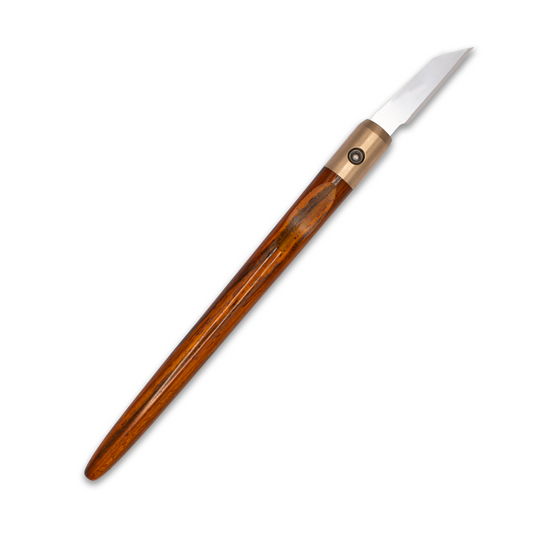 Cocobolo & Bronze Marking Knife