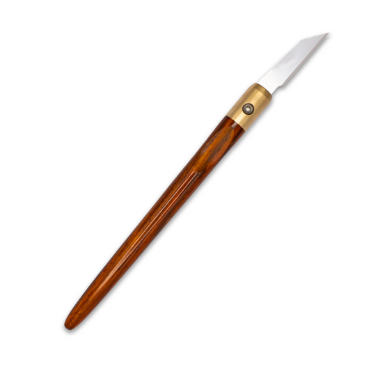 Cocobolo & Brass Marking Knife