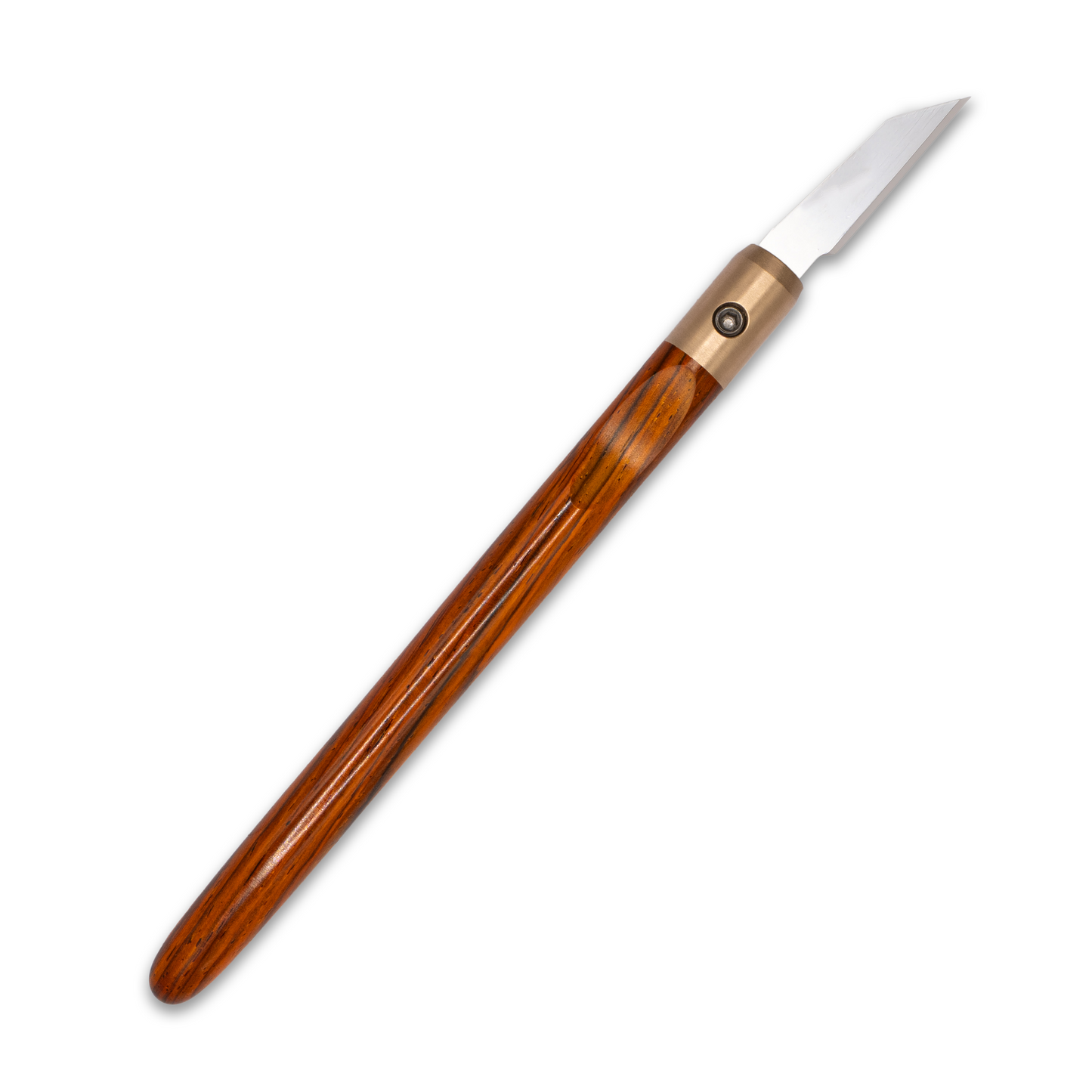 Cocobolo & Bronze Marking Knife