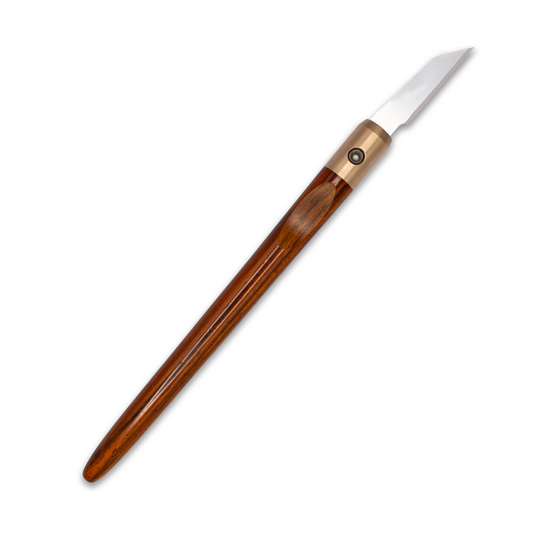 Cocobolo & Bronze Marking Knife