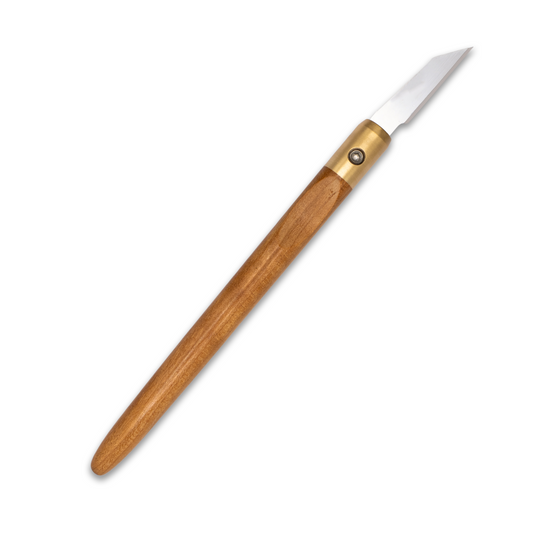 Cherry & Brass Marking Knife