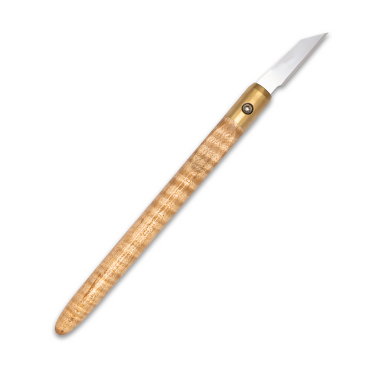 Curly Maple & Brass Marking Knife