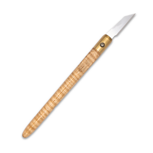 Curly Maple & Brass Marking Knife