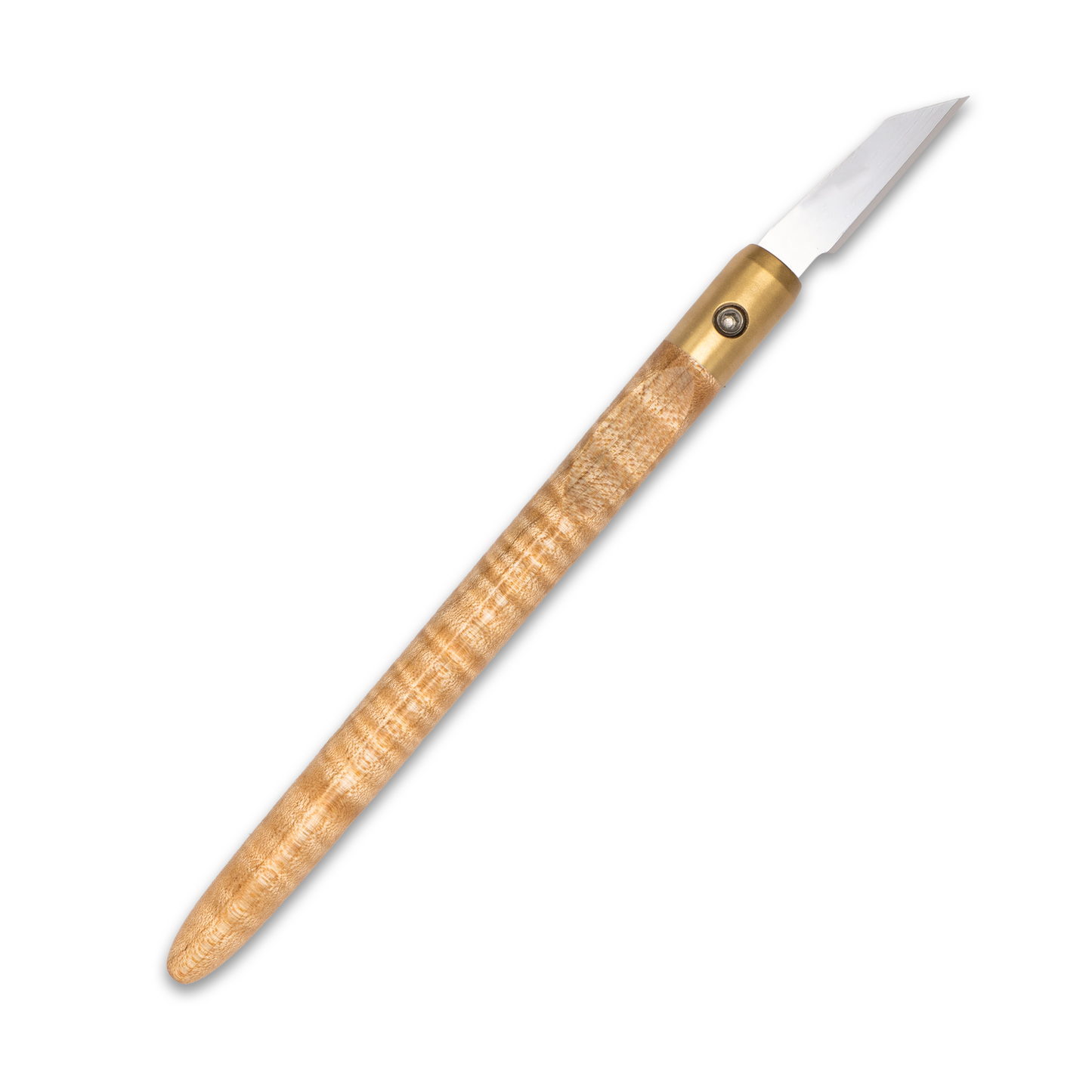 Curly Maple & Brass Marking Knife