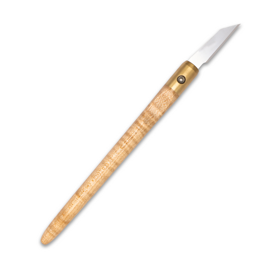 Curly Maple & Brass Marking Knife