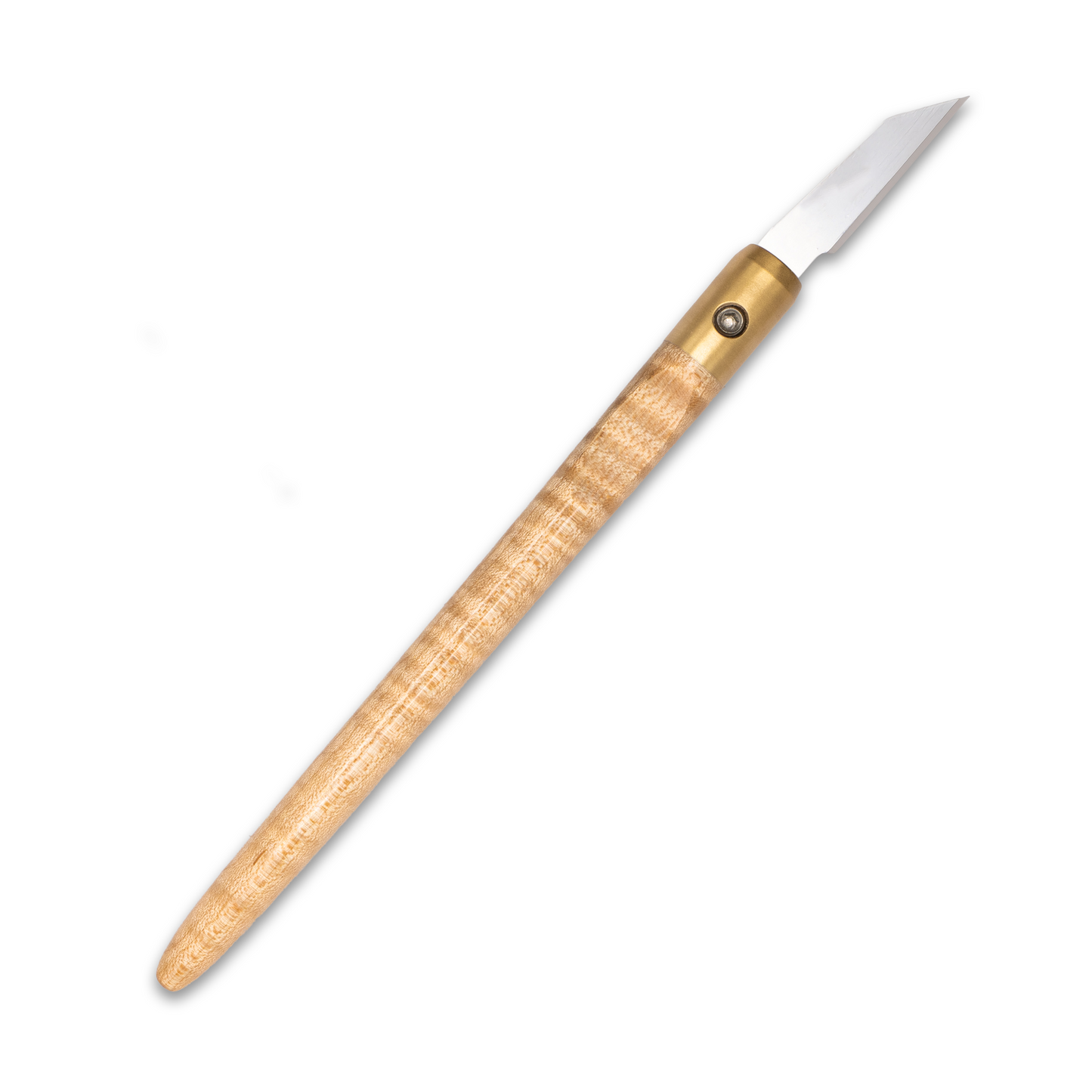 Curly Maple & Brass Marking Knife