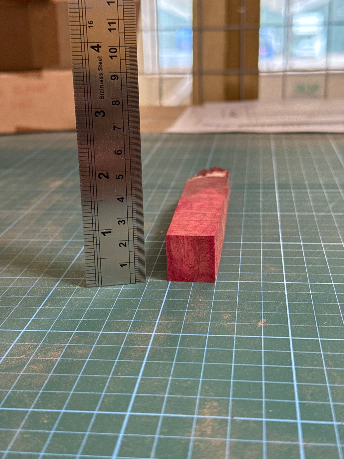 Imperfect Stabilised Pink Masur Birch Pen Blanks