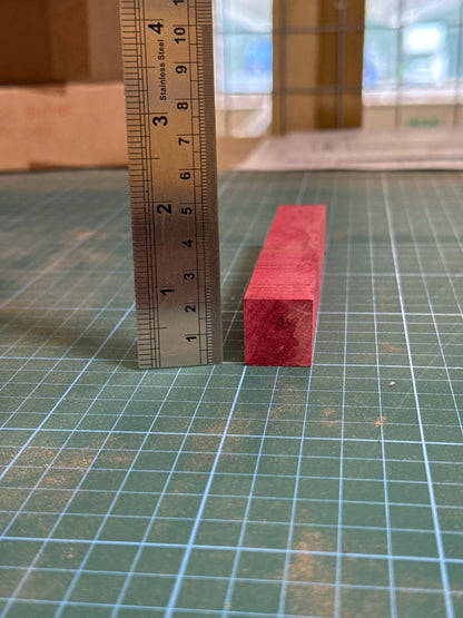 Stabilised Pink Masur Birch Pen Blank