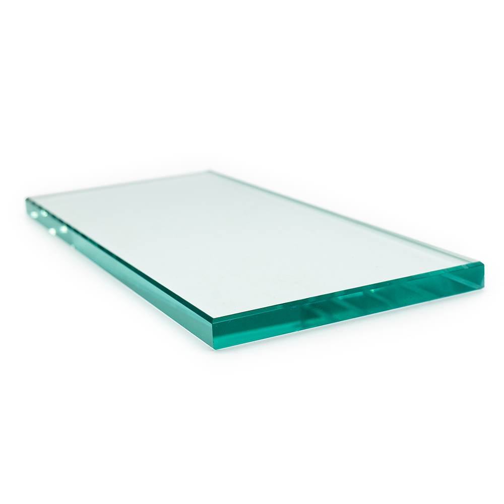 Side view showing the thickness of the small Dead Flat Glass sharpening plate