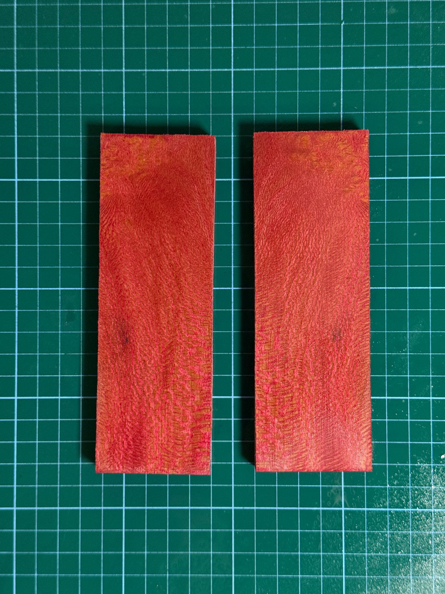 Stabilised Pink London Plane Knife Scales