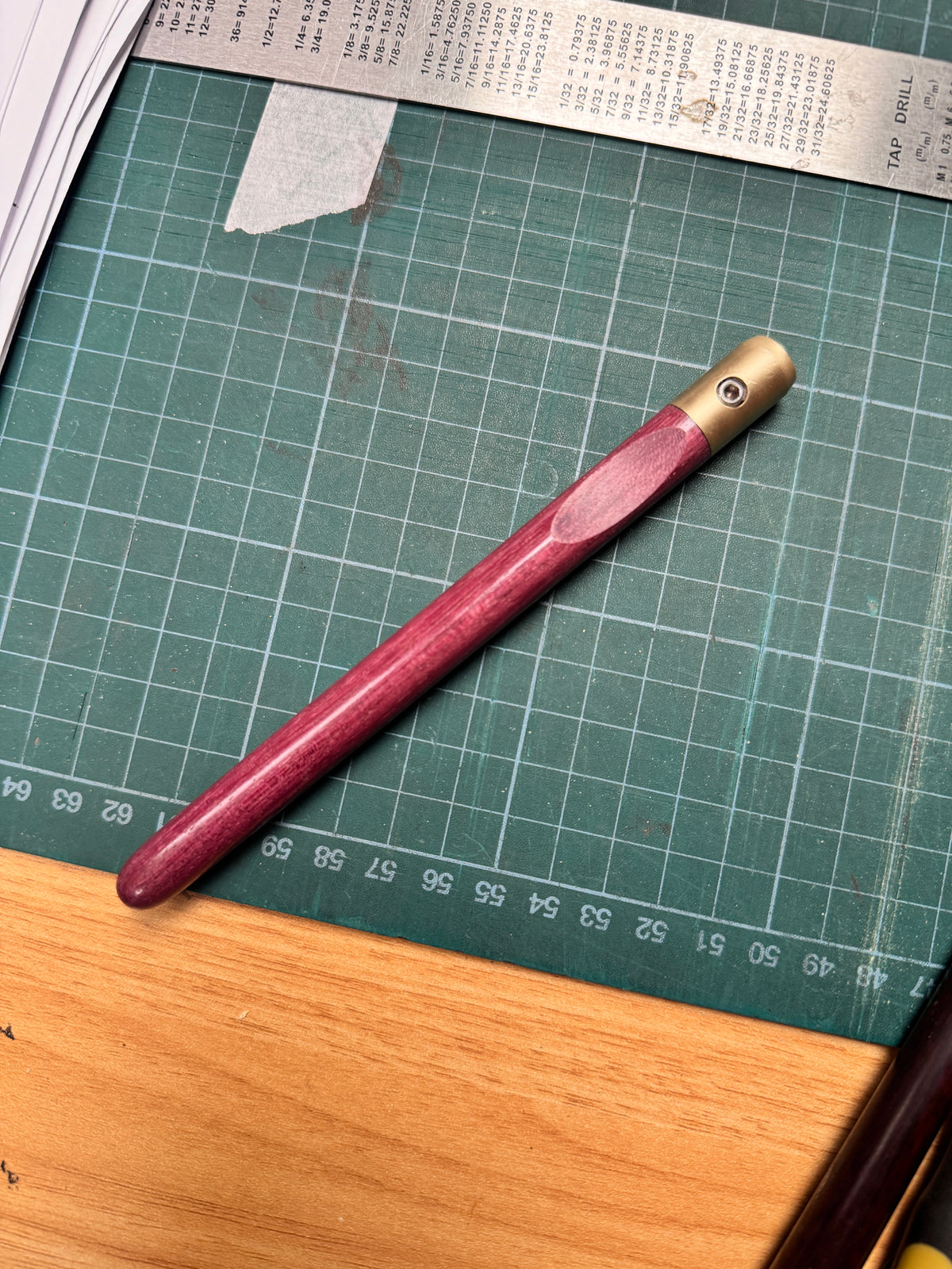 Purpleheart & Brass Marking Knife (B-Stock)