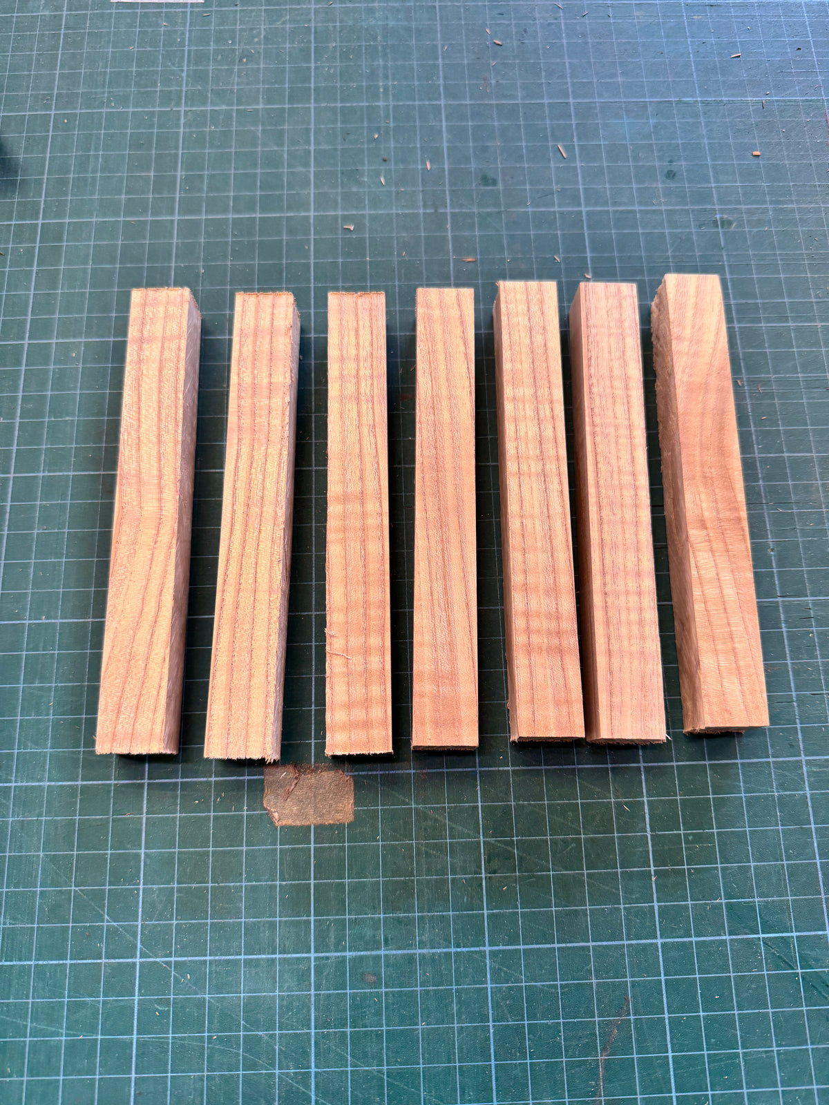 Rippled Olive Ash Pen Blanks #1
